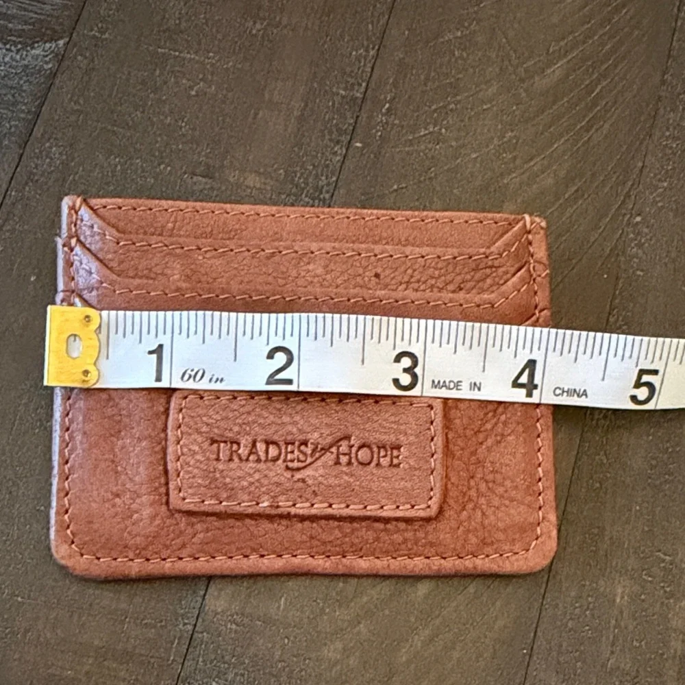 Trade Hope Brown Leather Card Holder